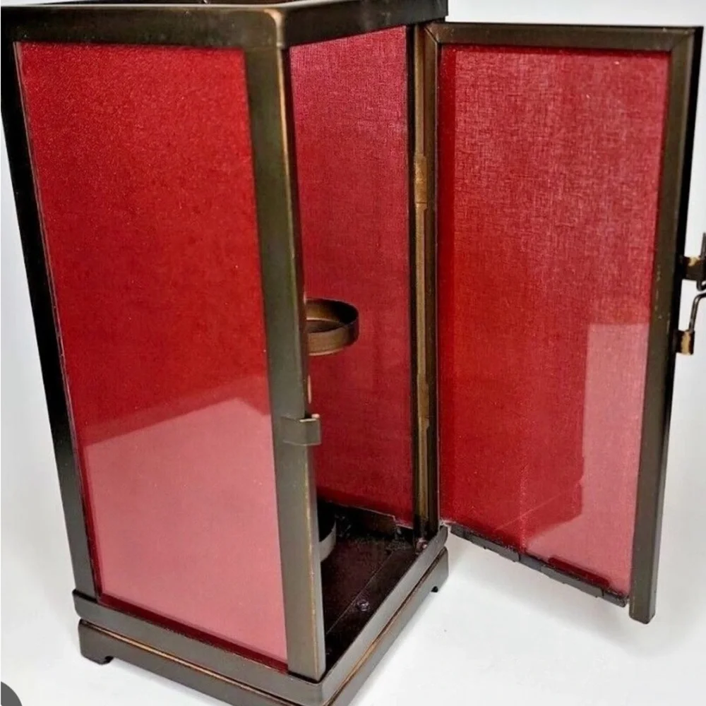Vintage PartyLite Moroccan Spice Lantern Candle Rare Retired Antique Bronze NIB - Picture 3 of 7